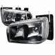 Cadillac Escalade 1999-2000 Black Euro Headlights
