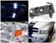 Dodge Ram 2500 1994-2002 Chrome Crystal Headlights with LED