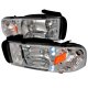 Dodge Ram 1994-2001 Chrome Crystal Headlights with LED