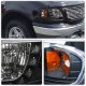 Ford F150 1997-2003 Crystal Headlights Black LED DRL