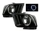 Ford Mustang 2005-2009 Black Halo Euro Headlights