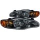 Chevy Monte Carlo 2000-2005 Black Euro Headlights