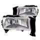 Dodge Dakota 1997-2004 Chrome Euro Headlights