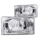 Ford F350 Super Duty 1999-2004 Crystal Headlights Chrome