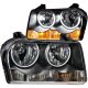 Chrysler 300 2005-2010 Black Halo Headlights