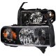 Dodge Ram 1994-2001 Crystal Headlights Black LED