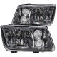 VW Jetta 1999-2005 Black Headlights with Fog Lights