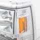 Ford Ranger 1989-1992 Clear Euro Headlights with LED Daytime Running Lights