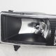 Dodge Ram 3500 1994-2002 Black Euro Headlights With LED Corner Light