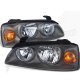 Hyundai Elantra 2004-2006 Black Replacement Headlights
