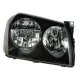 Dodge Magnum 2005-2007 Black Right Passenger Side Replacement Headlight