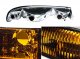 GMC Sierra 1999-2006 Smoked Amber Front Bumper Lights