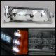 Chevy Silverado 2500 2003-2004 Smoked LED Bumper Lights