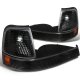 Ford Ranger 1998-2000 Black Bumper Lights and Corner Lights