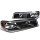 GMC Canyon 2004-2009 Black Bumper Lights