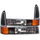 Ford Excursion 2000-2004 Bumper Lights and Corner Lights Black