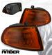 Honda Civic 1992-1995 Smoked Amber Corner Lights