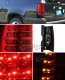 Chevy Suburban 2007-2009 Red and Smoked LED Tail Lights