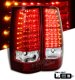 Chevy Suburban 2007-2014 Red and Clear LED Tail Lights