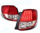 Suzuki SX4 2007-2008 Red and Clear LED Tail Lights