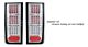 Hummer H2 2003-2006 Clear LED Look Tail Lights