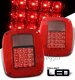 Jeep Wrangler 1987-2006 Red and Smoked LED Tail Lights