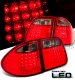 Mercedes Benz E Class Wagon 1996-1999 Red and Smoked LED Tail Lights