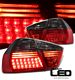 BMW E90 Sedan 3 Series 2005-2007 Red and Smoked LED Tail Lights