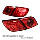 Mazda 3 Hatchback 2004-2006 Red LED Tail Lights