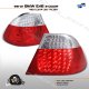 BMW E46 Coupe 3 Series 1999-2001 Red and Clear LED Tail Lights