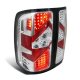 GMC Sierra 2500HD 2007-2013 Depo Clear LED Tail Lights