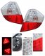 Honda Fit 2009-2010 Depo Red and Clear LED Tail Lights