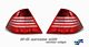 Mercedes Benz S Class 2000-2005 Depo Red and Clear LED Tail Lights