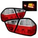 BMW 3 Series E90 Sedan 2006-2008 Red and Clear LED Tail Lights