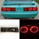 Ford Mustang 1987-1993 Red Ring LED Tail Lights