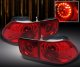 Honda Civic Coupe 1996-2000 Red LED Tail Lights
