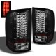 GMC Sierra 2500HD 2007-2014 Black LED Tail Lights