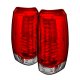 Chevy Avalanche 2007-2013 Red and Clear LED Tail Lights