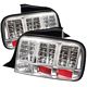 Ford Mustang 2005-2009 Clear LED Tail Lights