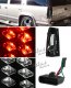 Chevy 1500 Pickup 1988-1998 Black LED Tail Lights