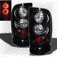 Dodge Ram 3500 1994-2002 Black Ring LED Tail Lights