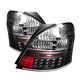Toyota Yaris Coupe 2006-2008 Black LED Tail Lights