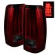 GMC Sierra 1999-2006 Red and Smoked LED Tail Lights