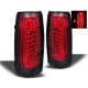 Chevy Silverado 1988-1998 Red and Smoked LED Tail Lights