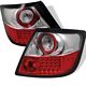 Scion tC 2005-2010 Red and Clear LED Tail Lights