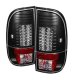 Ford F250 Super Duty 1999-2007 Black LED Tail Lights