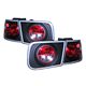 Honda Civic Coupe 1996-2000 JDM Black LED Tail Lights