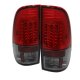Ford F350 Super Duty 2008-2014 Red and Smoked LED Tail Lights