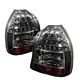 Honda Civic Hatchback 1996-2000 JDM Black LED Tail Lights