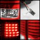 Lexus LX470 1998-2002 Red and Clear LED Tail Lights